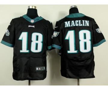 Nike Philadelphia Eagles #18 Jeremy Maclin 2014 Black Elite Jersey