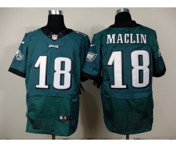 Nike Philadelphia Eagles #18 Jeremy Maclin 2014 Dark Green Elite Jersey