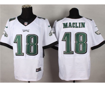 Nike Philadelphia Eagles #18 Jeremy Maclin 2014 White Elite Jersey