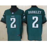 Nike Philadelphia Eagles #2 Matt Barkley Dark Green Elite Jersey