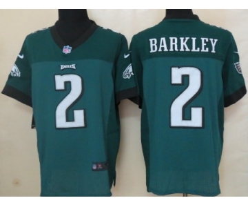 Nike Philadelphia Eagles #2 Matt Barkley Dark Green Elite Jersey