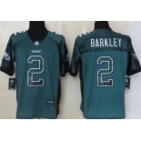 Nike Philadelphia Eagles #2 Matt Barkley Drift Fashion Green Elite Jersey