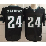 Nike Philadelphia Eagles #24 Ryan Mathews Black  Elite Jersey