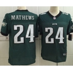 Nike Philadelphia Eagles #24 Ryan Mathews Dark Green Elite Jersey