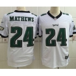 Nike Philadelphia Eagles #24 Ryan Mathews White Elite Jersey