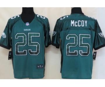 Nike Philadelphia Eagles #25 LeSean McCoy Drift Fashion Green Elite Jersey