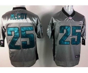 Nike Philadelphia Eagles #25 LeSean McCoy Gray Shadow Elite Jersey