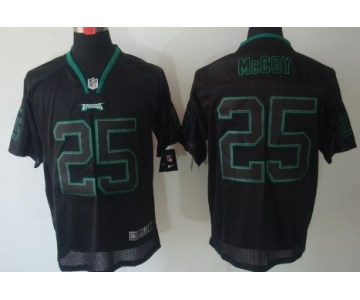 Nike Philadelphia Eagles #25 LeSean McCoy Lights Out Black Elite Jersey