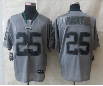 Nike Philadelphia Eagles #25 LeSean McCoy Lights Out Gray Elite Jersey