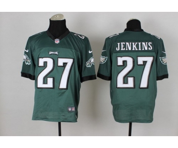 Nike Philadelphia Eagles #27 Malcolm Jenkins Dark Green Elite Jersey
