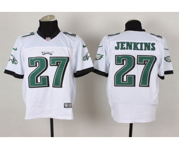 Nike Philadelphia Eagles #27 Malcolm Jenkins White Elite Jersey