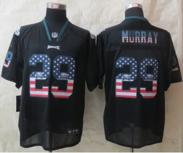 Nike Philadelphia Eagles #29 DeMarco Murray 2014 USA Flag Fashion Black Elite Jersey