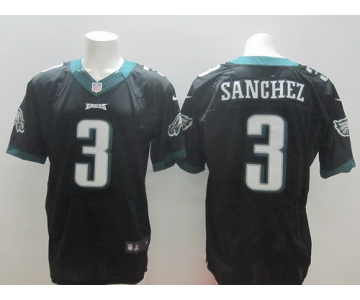 Nike Philadelphia Eagles #3 Mark Sanchez 2014 Black Elite Jersey