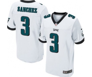 Nike Philadelphia Eagles #3 Mark Sanchez White Elite Jersey