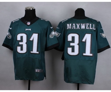 Nike Philadelphia Eagles #31 Byron Maxwell Dark Green Elite Jersey