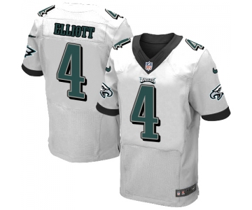 Nike Philadelphia Eagles #4 Jake Elliott White Men's Stitched NFL New Elite Jersey