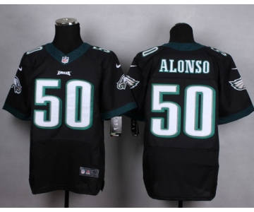 Nike Philadelphia Eagles #50 Kiko Alonso 2014 Black Elite Jersey