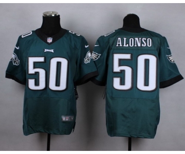 Nike Philadelphia Eagles #50 Kiko Alonso Dark Green Elite Jersey