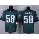Nike Philadelphia Eagles #58 Trent Cole 2014 Dark Green Elite Jersey
