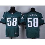 Nike Philadelphia Eagles #58 Trent Cole 2014 Dark Green Elite Jersey