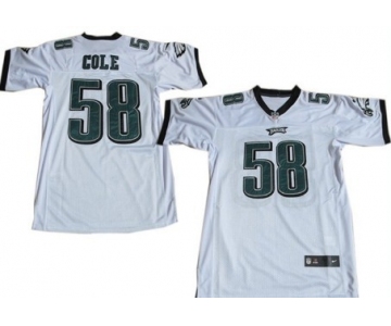 Nike Philadelphia Eagles #58 Trent Cole White Elite Jersey