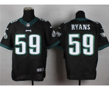 Nike Philadelphia Eagles #59 DeMeco Ryans 2014 Black Elite Jersey