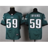 Nike Philadelphia Eagles #59 DeMeco Ryans 2014 Dark Green Elite Jersey