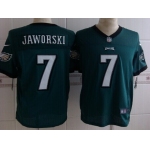 Nike Philadelphia Eagles #7 Ron Jaworski Dark Green Elite Jersey