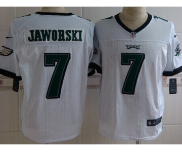 Nike Philadelphia Eagles #7 Ron Jaworski White Elite Jersey