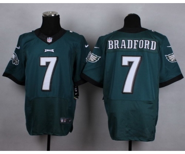 Nike Philadelphia Eagles #7 Sam Bradford Dark Green Elite Jersey