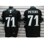 Nike Philadelphia Eagles #71 Jason Peters Black Elite Jersey