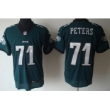 Nike Philadelphia Eagles #71 Jason Peters Dark Green Elite Jersey