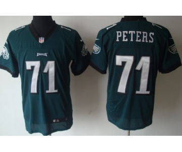 Nike Philadelphia Eagles #71 Jason Peters Dark Green Elite Jersey