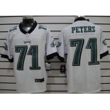 Nike Philadelphia Eagles #71 Jason Peters White Elite Jersey