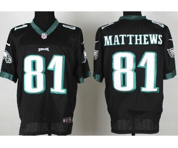 Nike Philadelphia Eagles #81 Jordan Matthews Black Elite Jersey