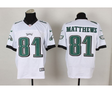 Nike Philadelphia Eagles #81 Jordan Matthews White Elite Jersey