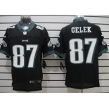 Nike Philadelphia Eagles #87 Brent Celek Black Elite Jersey