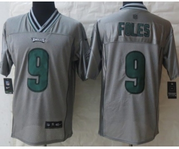 Nike Philadelphia Eagles #9 Nick Foles 2013 Gray Vapor Elite Jersey