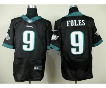 Nike Philadelphia Eagles #9 Nick Foles 2014 Black Elite Jersey