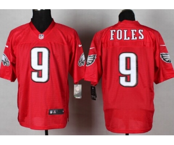 Nike Philadelphia Eagles #9 Nick Foles 2014 QB Red Elite Jersey