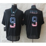 Nike Philadelphia Eagles #9 Nick Foles 2014 USA Flag Fashion Black Elite Jersey