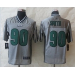 Nike Philadelphia Eagles #90 Marcus Smith 2013 Gray Vapor Elite Jersey