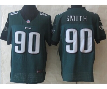 Nike Philadelphia Eagles #90 Marcus Smith Dark Green Elite Jersey