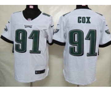 Nike Philadelphia Eagles #91 Fletcher Cox White Elite Jersey