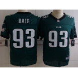 Nike Philadelphia Eagles #93 Brandon Bair Dark Green Elite Jersey