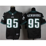 Nike Philadelphia Eagles #95 Mychal Kendricks 2014 Black Elite Jersey