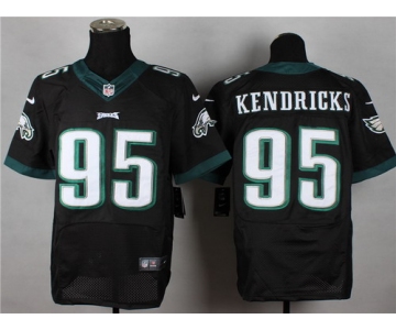 Nike Philadelphia Eagles #95 Mychal Kendricks 2014 Black Elite Jersey