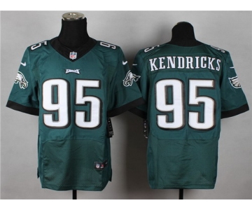 Nike Philadelphia Eagles #95 Mychal Kendricks 2014 Dark Green Elite Jersey