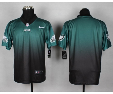 Nike Philadelphia Eagles Blank Dark Green/Black Fadeaway Elite Jersey