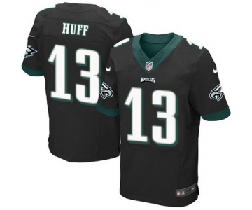 Philadelphia Eagles #13 Josh Huff Black Alternate NFL Nike Elite Jersey